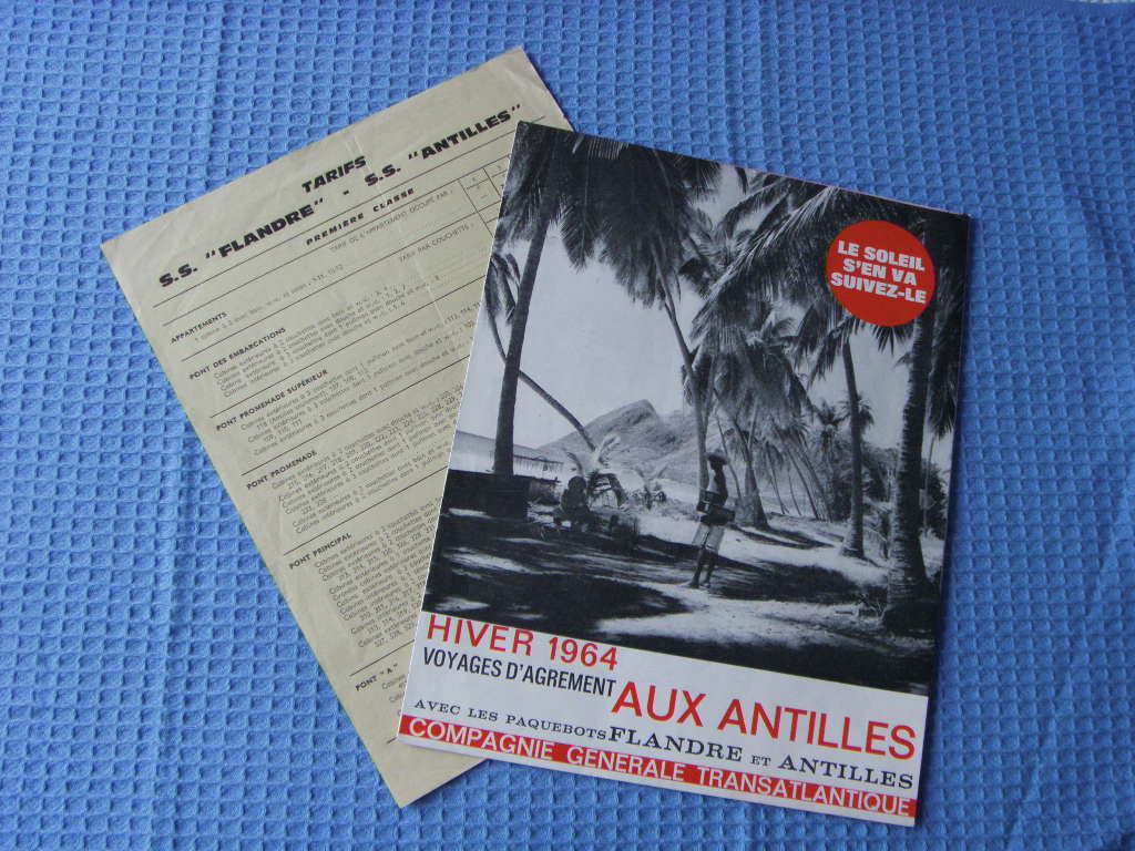 SHIPS CRUISE TIMES, FARES AND GUIDE DETAILS FROM THE FRENCH LINE DATED 1964